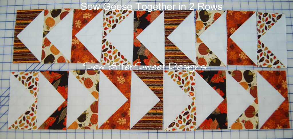 Sew Geese Into Rows