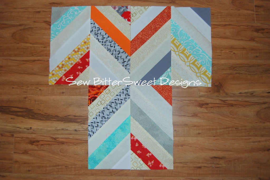 September 2012 - Bee Awesome - Herringbone Blocks