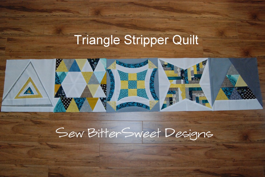 Starter Row - Triangle Stripper Quilt