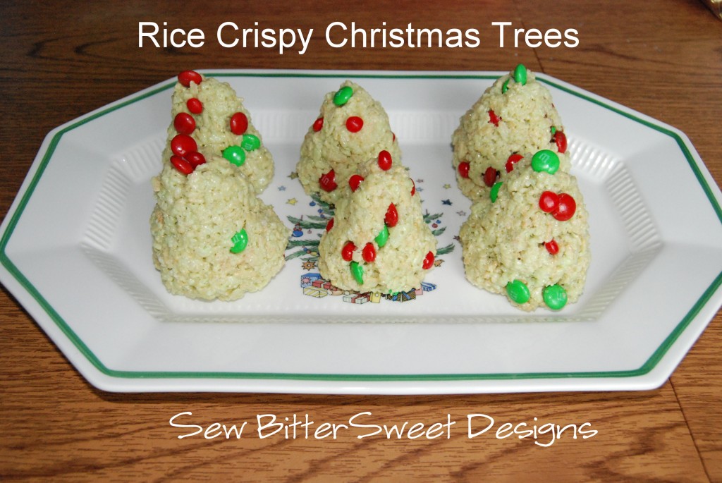Rice Crispy Treat Christmas Trees