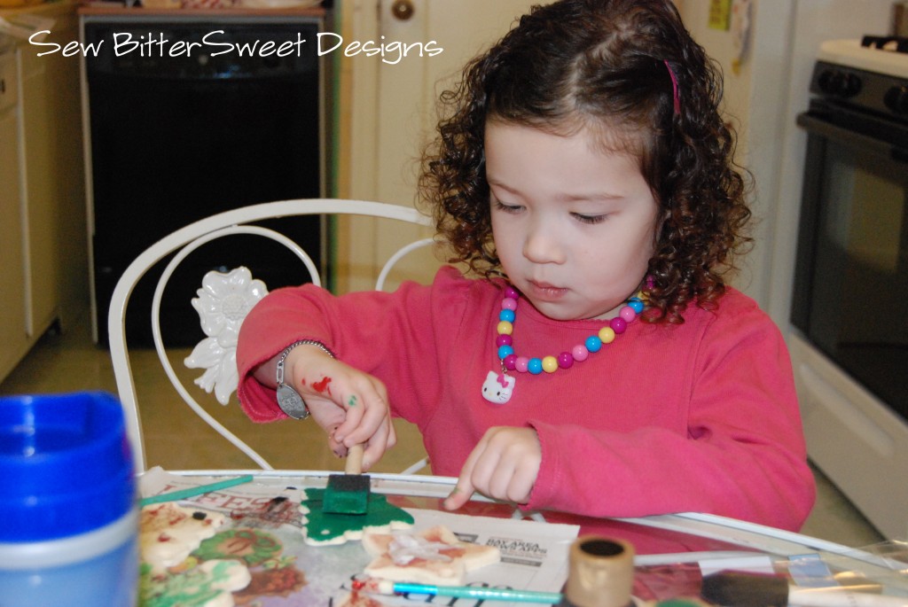 Painting Salt Dough