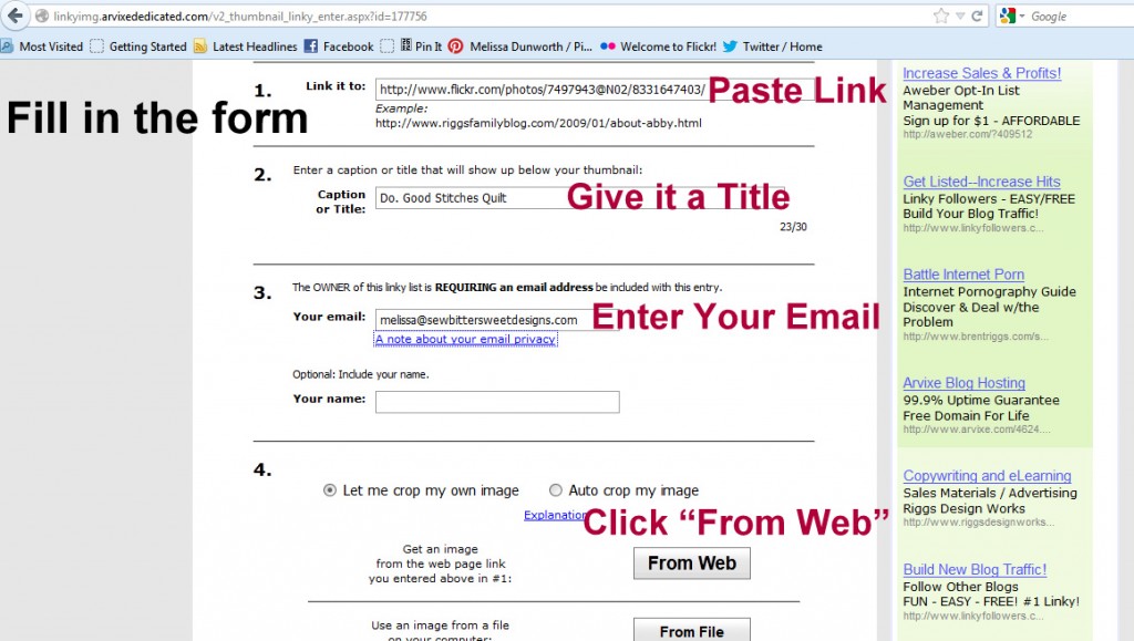 Fill out form
