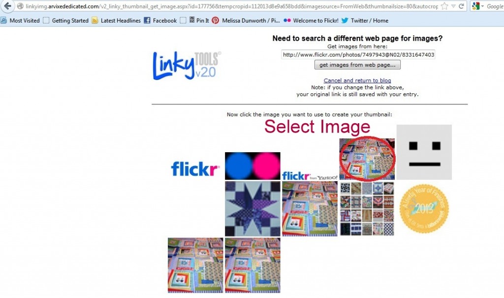Select Photo Flickr