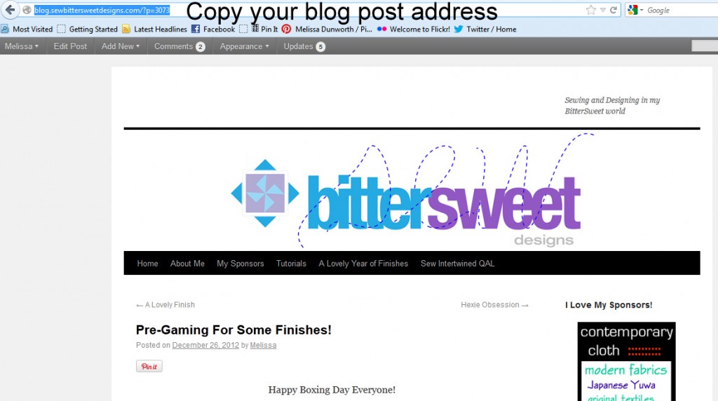 Copy web address
