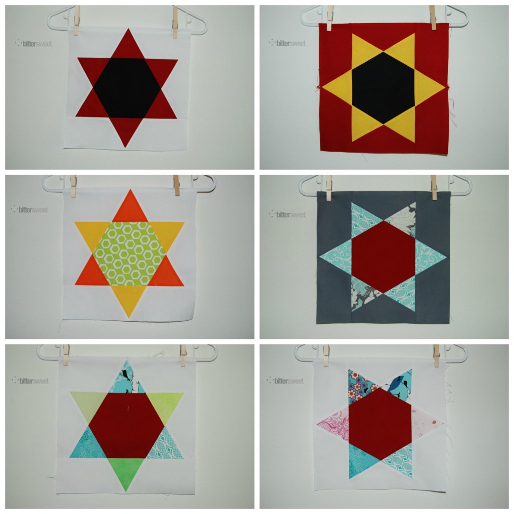 Hexie Star Collage - https://test.sewbittersweetdesigns.com